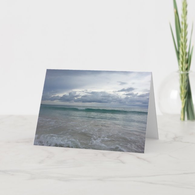 Carte de voeux de plage de Punta Cana (Devant)