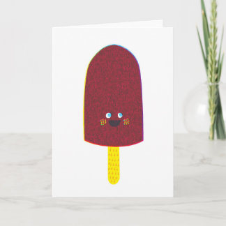 Carte de voeux de Popsicle de chocolat