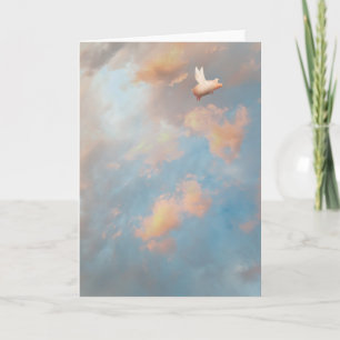 carte de voeux de porc de vol