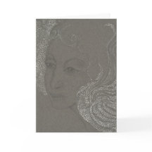 Carte de voeux de portrait d'ange