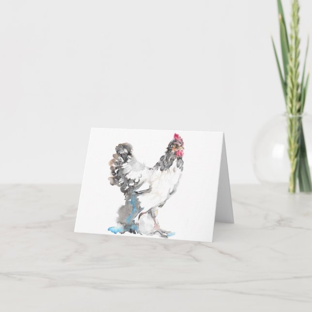 Carte de voeux de poule (Devant)