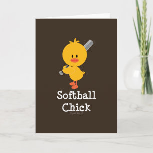 Carte de voeux de poussette de softball