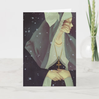 Carte de voeux de "première neige"