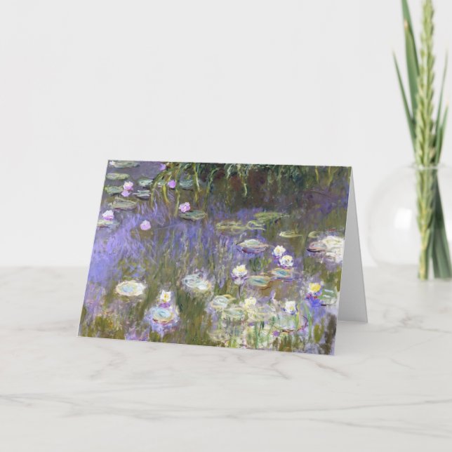Carte de voeux de printemps de Monet (Devant)