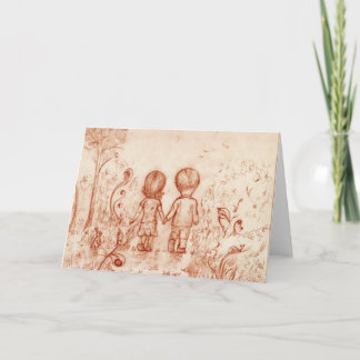 Carte de voeux de promenade