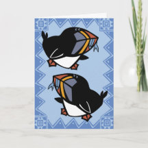 Carte de voeux de Puffins de la faune