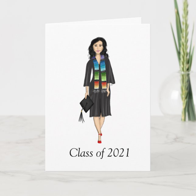 Carte de vœux de remise de diplômes personnalisée  (Devant)