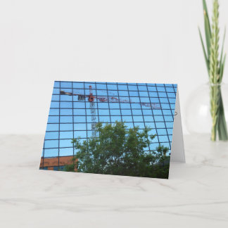 Carte de vœux de rétablissement "Construction réfl