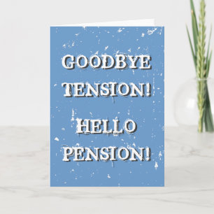 Carte de voeux de retraite amusante pour la person