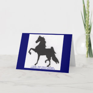 Carte de voeux de Saddlebred