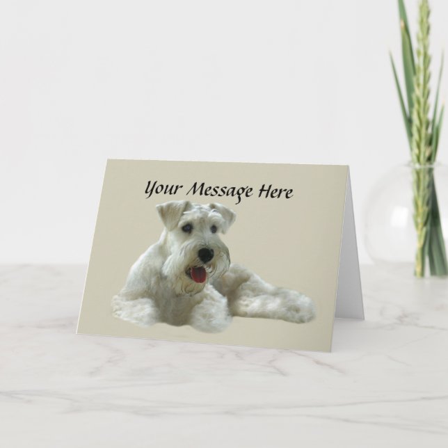 Carte de voeux de Schnauzer miniature (Devant)