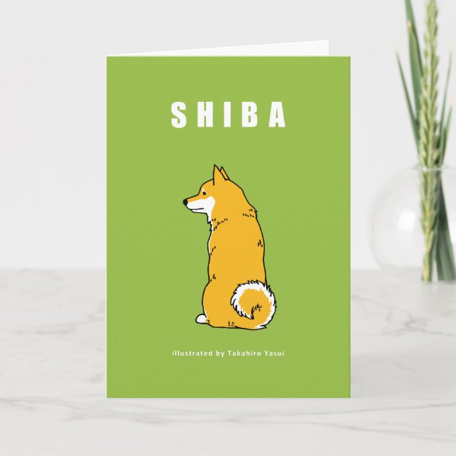 Carte de voeux de Shiba (Devant)