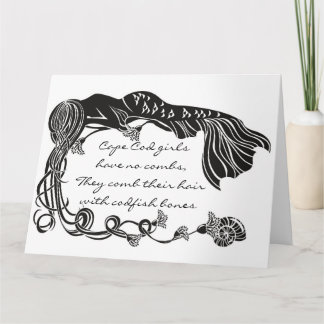 Carte de voeux de sirène "Cape Cod Girls"