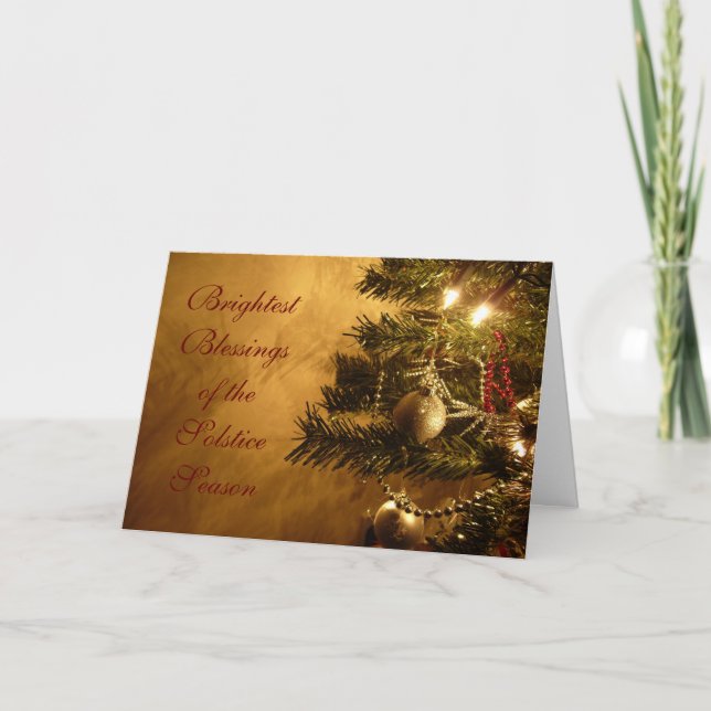 Carte de voeux de solstice d'hiver (Devant)