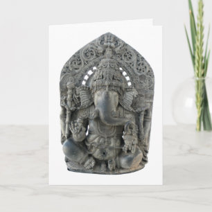 Carte de voeux de statue de Ganesh