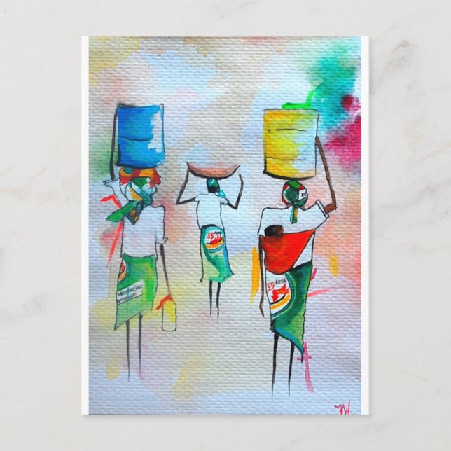 Carte de voeux de style africain (Devant)