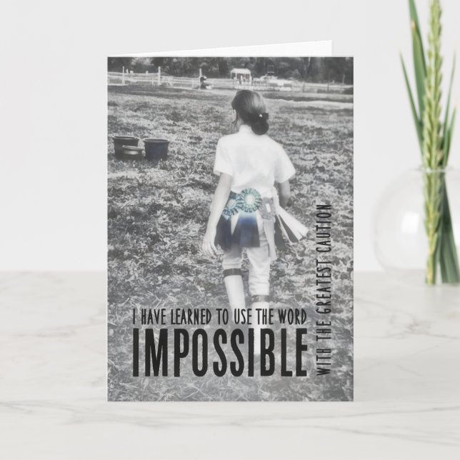 Carte de voeux de succès RIBBON (Devant)