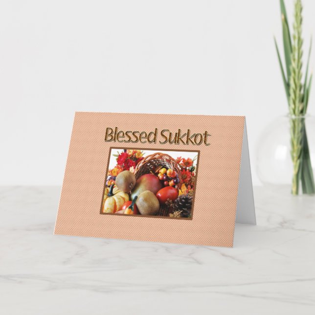 Carte de voeux de Sukkot (Devant)