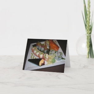 Carte de voeux de "sushi"