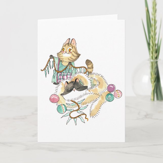 Carte de voeux de Tabitha et de Figaro (Devant)