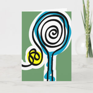 Carte de voeux de tennis