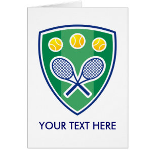 Carte De Voeux De Tennis Pour Hommes, Femmes Ou En