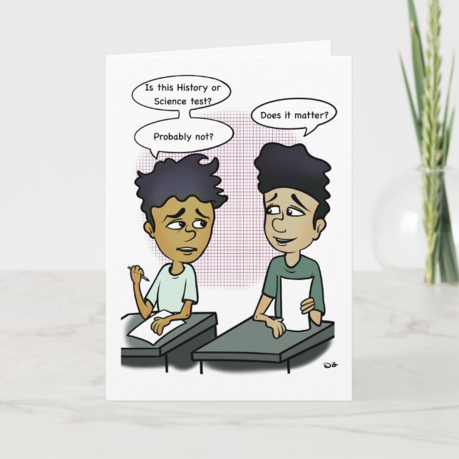 Carte de voeux de test scolaire (Devant)