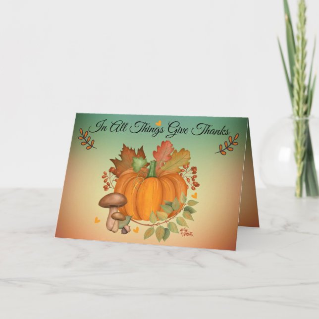Carte de vœux de Thanksgiving (Devant)