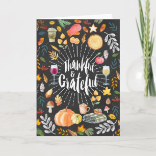 Carte de vœux de Thanksgiving