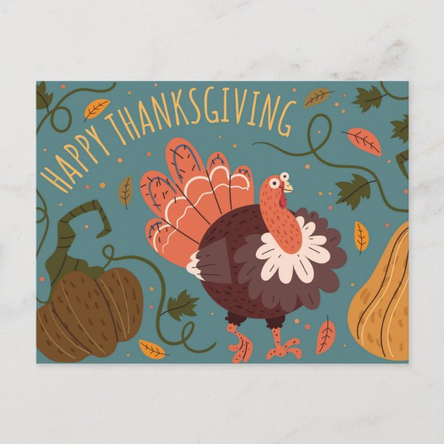 Carte de vœux de Thanksgiving (Devant)