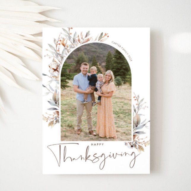 Carte de vœux de Thanksgiving (Thanksgiving Photo Card)