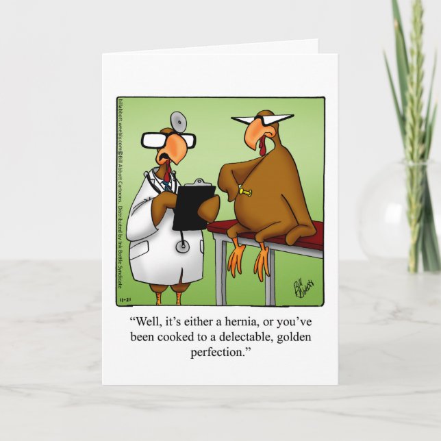 Carte de voeux de Thanksgiving amusante "Spectickl (Devant)