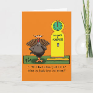 Carte de voeux de Thanksgiving amusante "Spectickl