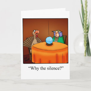 Carte de voeux de Thanksgiving amusante "Spectickl