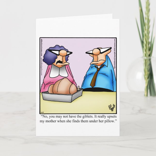 Carte de voeux de Thanksgiving amusante "Spectickl (Devant)