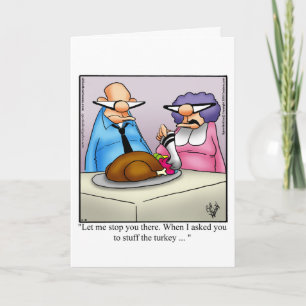 Carte de voeux de Thanksgiving amusante "Spectickl
