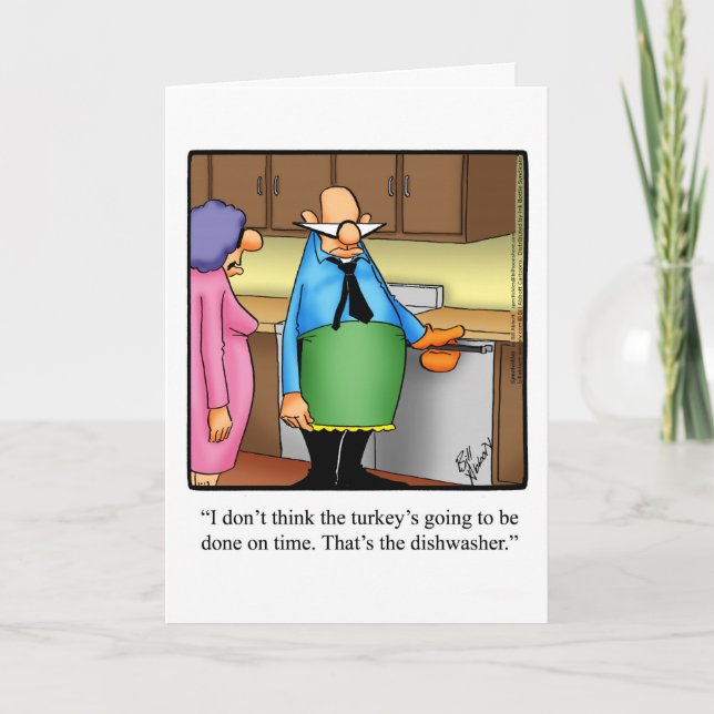 Carte de voeux de Thanksgiving amusante "Spectickl (Devant)