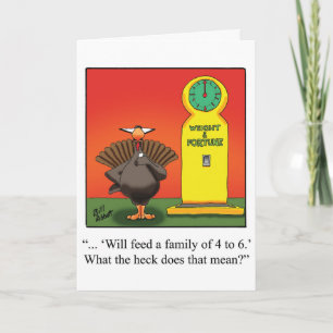 Carte de voeux de Thanksgiving amusante "Spectickl