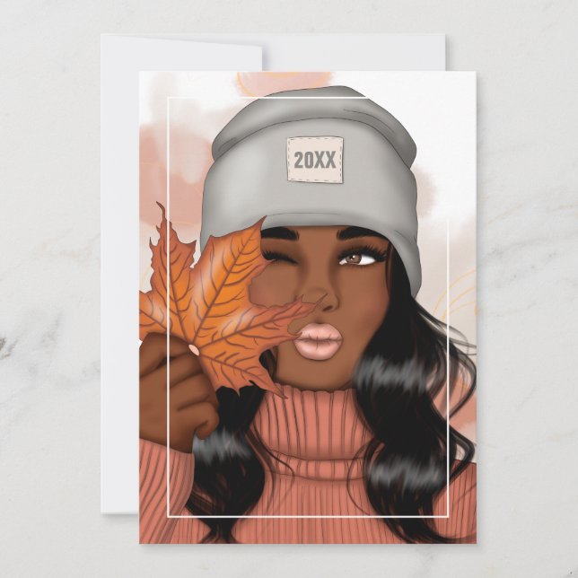 Carte de vœux de Thanksgiving d'automne (Devant)