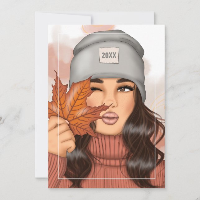 Carte de vœux de Thanksgiving d'automne (Devant)