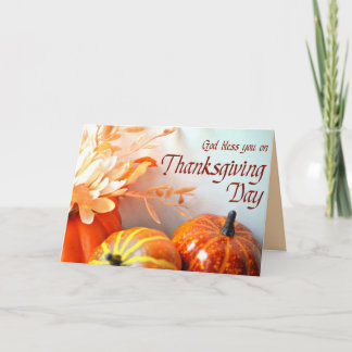 Carte de voeux de Thanksgiving de Dieu