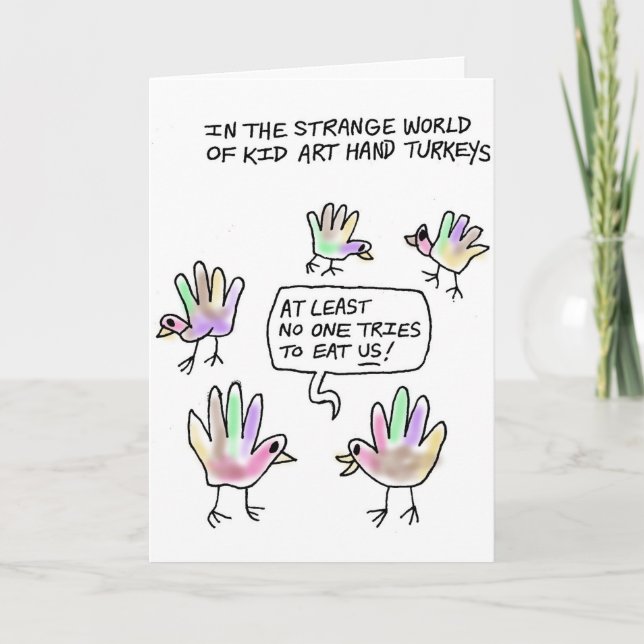 Carte de voeux de thanksgiving de la Turquie de (Devant)