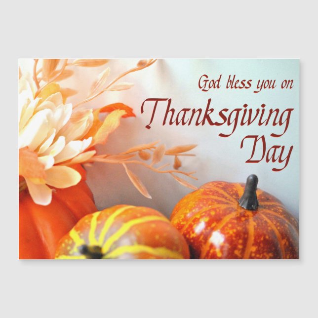 Carte de vœux de Thanksgiving Dieu vous bénisse (Devant)