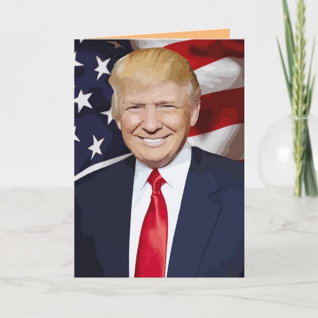 CARTE DE VŒUX DE THANKSGIVING DONALD TRUMP (Devant)