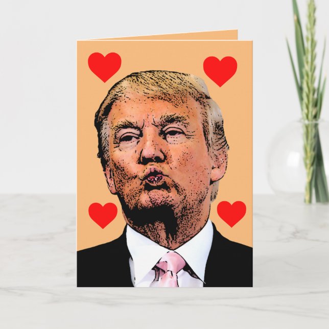 Carte de vœux de THANKSGIVING DONALD TRUMP embrass (Devant)