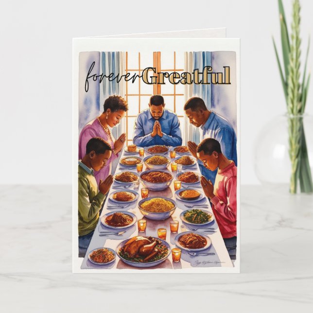 Carte de vœux de Thanksgiving « Éternellement reco (Devant)