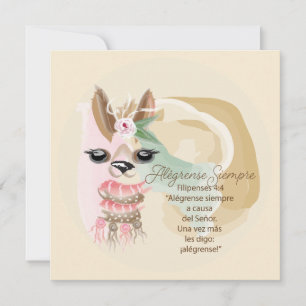 Carte de voeux de toujours plaisir en espagnol