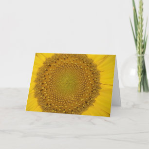 Carte de voeux de tournesol