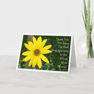 Carte de voeux de tournesol du jour des
