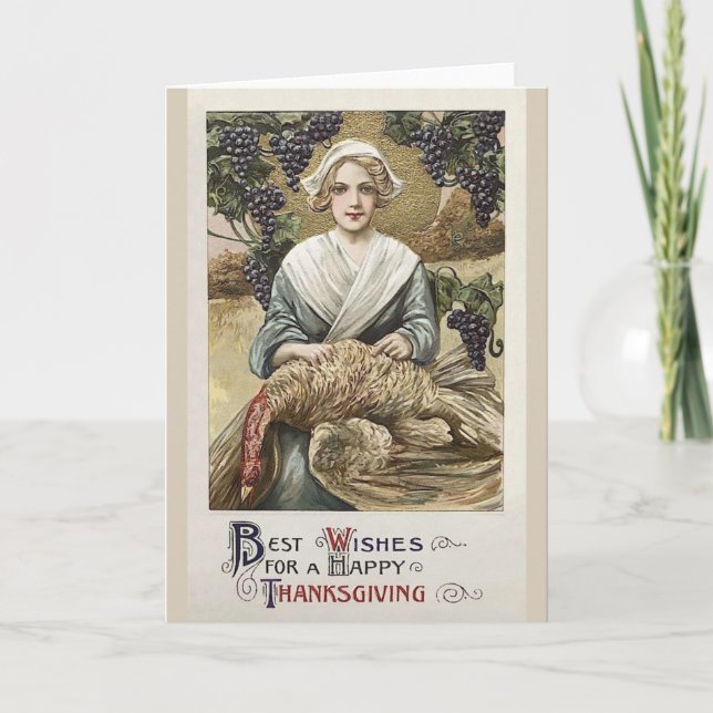 Carte de voeux de Turquie Thanksgiving de Victoria (Devant)